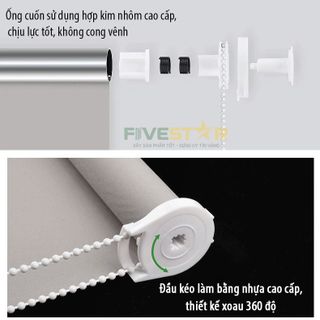 Rèm cuốn chống nắng hãng FIVESTAR mã FC01 - Tìm đại lý hợp tác phân phối