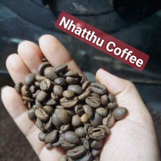 Cà phê hạt nguyên chất 100% Robusta rang mộc