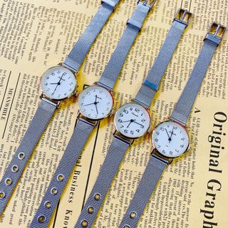 Đồng hồ nữ dây lưới mặt nhí nhiều kiểu hot trend 2022