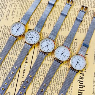 Đồng hồ nữ dây lưới mặt nhí nhiều kiểu hot trend 2022