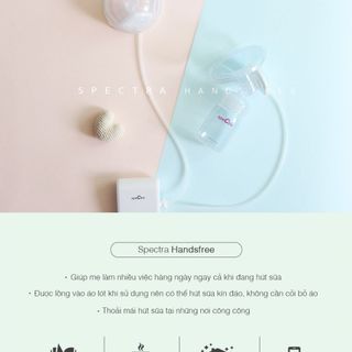 Bộ Cúp Sữa Rảnh Tay Cho Mẹ Tiện Lợi SPECTRA