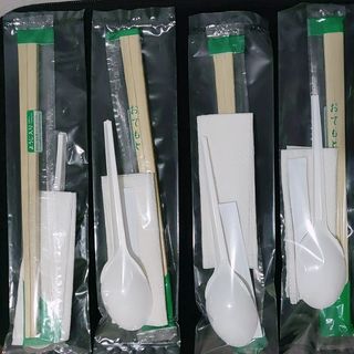 Set 4 in 1 {đũa thìa tăm giấy }