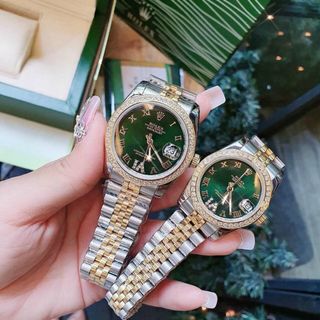 ĐỒNG HỒ ROLLEX COUPLE CƠ CAO CẤP NIỀN ĐÁ
