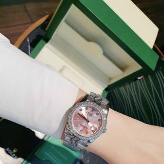ĐỒNG HỒ ROLLEX COUPLE CƠ CAO CẤP NIỀN ĐÁ
