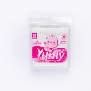 [HÀNG CHÍNH HÃNG - SPB- 022] Tăm bông baby thân nhựa túi zipper 100 pcs kháng khuẩn an toàn cho bé giá sỉ