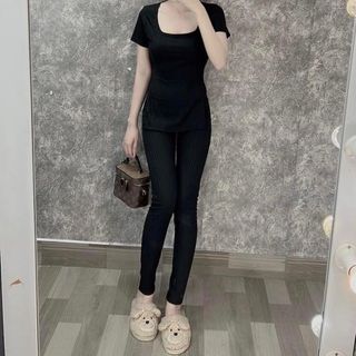 Đồ bộ gân áo xé tà