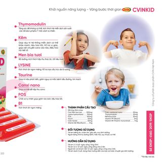 CVINKID - Siro giúp bé ăn ngon ngủ ngon, bổ dưỡng, tăng cường đề kháng cho bé giá sỉ