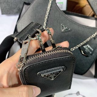 Túi xách PRADAa SÉT sz26 (Hàng đẹp) Fullbox, bọc seal , Logo sắt, có mã cod, from túi đứng