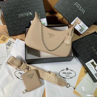 Túi xách PRADAa SÉT sz26 (Hàng đẹp) Fullbox, bọc seal , Logo sắt, có mã cod, from túi đứng