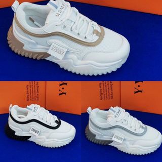 Giày thể thao nữ đế răng cưa chống trượt phối 2 màu S2723