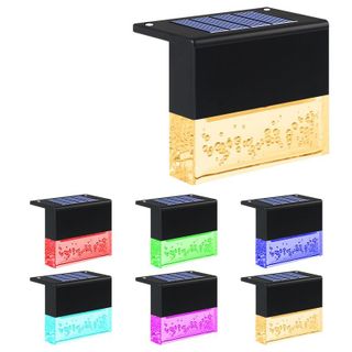 Đèn led Năng Lượng Mặt Trời gắn tường nhiều màu sắc, trang trí tường, sân vườn, sáng xuyên đêm