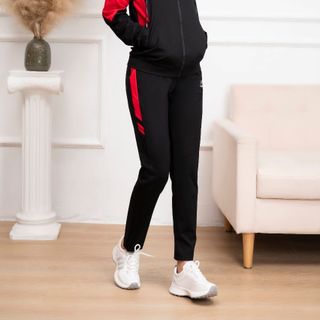 Bộ thể thao nữ thu đông kéo khoá, cõ mũ SANNYNY mã 4083