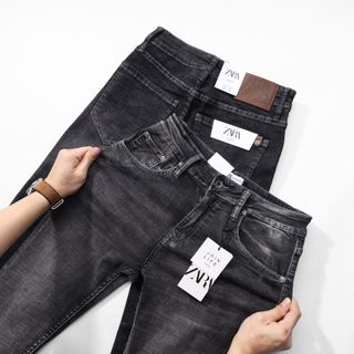 Quần jean nam, quần jean dài thời trang nam, chất jean co giản dày dặn xịn sò fom slim fit size 29 ống 15.5cm, jean đã qua xử lý wash mền mịn mặc thoải mái size từ 55kg - 90kg