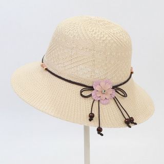 Mũ vành mùa hè hoa đính ngọc kim loại QC giá sỉ