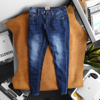 Quần jean nam, quần jean dài thời trang nam, chất jean COTTON dày dặn xịn sò fom slim size 29 ống 16.5cm, jean đã qua xử lý wash mền mịn, size từ 53kg - 90kg