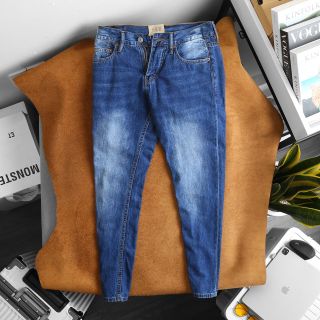 Quần jean nam, quần jean dài thời trang nam, chất jean COTTON dày dặn xịn sò fom slim size 29 ống 16.5cm, jean đã qua xử lý wash mền mịn, size từ 53kg - 90kg