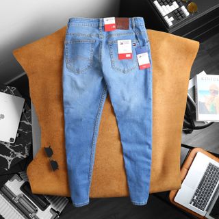 Quần jean nam, quần jean dài thời trang nam, chất jean co giản dày dặn xịn sò fom suông nhẹ size 29 ống 17,5cm, jean đã qua xử lý wash mền mịn mặc thoải mái size từ 55kg - 90kg