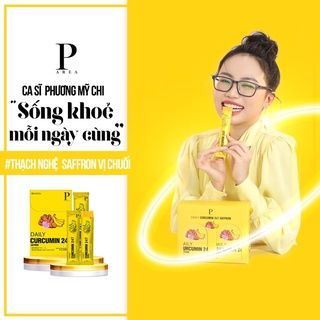 Thạch Nghệ Saffron vị chuối 247 1 hộp 7 thanh