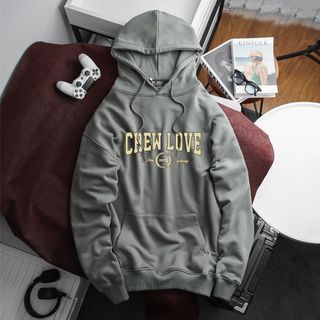 Áo khoác hoodie BB - Boiz nam size lớn, bigsize 90kg - 130kg - xám in chữ