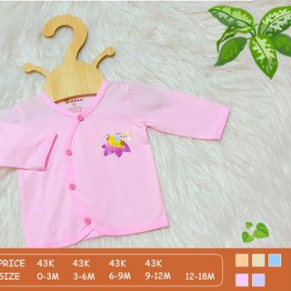 Áo trẻ em cổ tim chát cotton an toàn cho bé - BABIBOO BB17