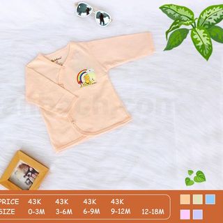 Áo trẻ em cổ tim chát cotton an toàn cho bé - BABIBOO BB17