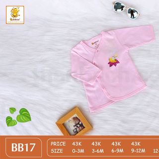 Áo trẻ em cổ tim chát cotton an toàn cho bé - BABIBOO BB17