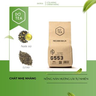 Trà xanh hoa lài G553 Dotea - 100g chát nhẹ hương hoa lài tự nhiên thư giãn chuyên dùng trong pha chế trà trái cây