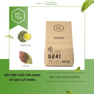 Trà xanh gạo G241 Dotea 500g ngọt thanh hương gạo vị Matcha nồng nàn nguyên liệu pha chế trà sữa