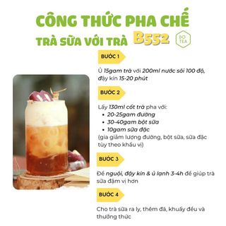 Trà đen truyền thống B552 Dotea 500g vị chát đặc hậu ngọt lắng sâu - nguyên liệu pha chế trà sữa ngon