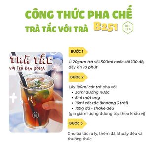 Trà đen B251 Dotea 500g vị ngọt trái chín hương thơm tự nhiên