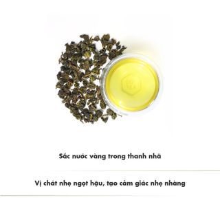 Trà ô long chính nguyệt L363 Dotea 100g chát nhẹ hậu ngọt săc nước vàng trong mùi oolong thuần khiết hương thơm tinh tế
