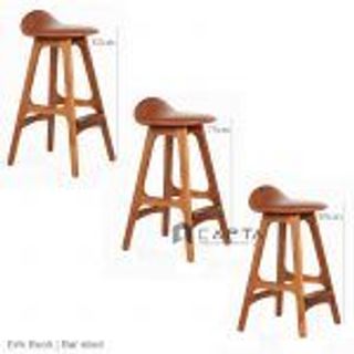 ERIK BUCH Ghế quầy bar chân gỗ Erik Buch bar chair