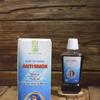 Nước súc miệng cai thuốc lá, thuốc lào Antismok