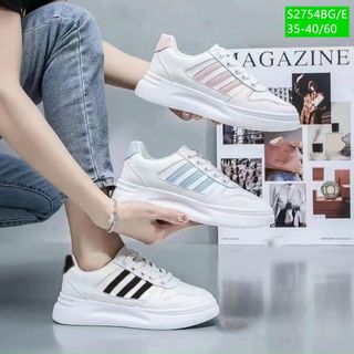 Giày thể thao nữ chất da mềm êm chân S2754