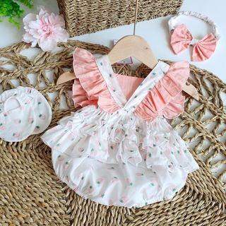 Body cherry cánh tiên xinh xắn đáng yêu cho Bé đầy tháng