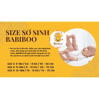 Áo tay dài cho bé sơ sinh BABIBOO, áo cotton sơ sinh màu cài vai dễ thương BB36
