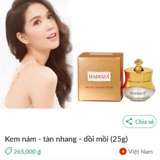 Kem nám tàn nhang đồi mồi 25g HADOZA giá sỉ