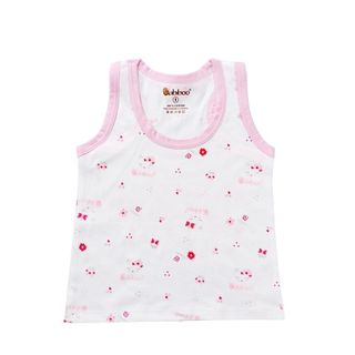Áo ba lỗ cho trẻ sơ sinh BABIBOO, áo sơ sinh cotton mặc mùa hè in hình BB144