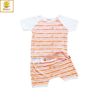 Bộ quần áo sơ sinh tay ngắn BABIBOO, quần áo mùa hè mềm mịn mát BTK21