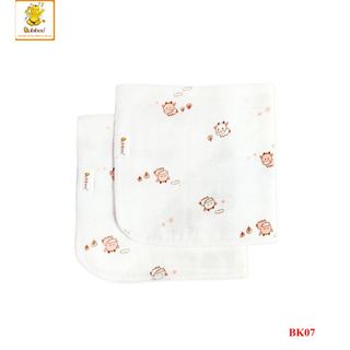 Khăn sợi tre sơ sinh in hình 2 lớp BABIBOO - BK07