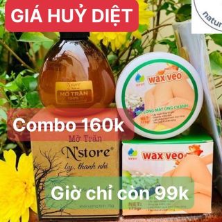 Combo Triệt Lông Wax Veo Và Mỡ Trăn N'store Hiệu Quả Ngay Tại Nhà