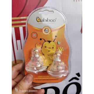 Núm ty silicone siêu mềm cổ hẹp Babiboo - BA812