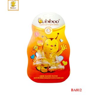 Núm ty silicone siêu mềm cổ hẹp Babiboo - BA812