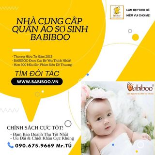 Tả vải dán Cotton Babiboo Freesize 1 miếng - BB82