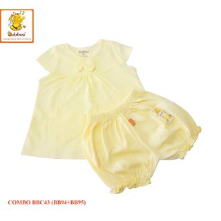 BỘ COTTON BÉ GÁI TAY BÚP BABIBOO - BBC43 giá sỉ