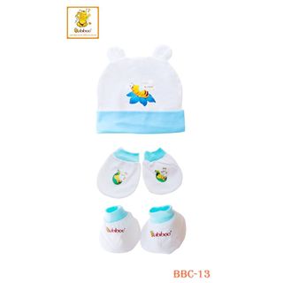 COMBO Bộ bao tay chân và nón Cotton BABIBOO - BBC13