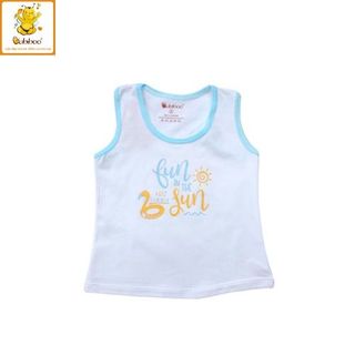 Áo ba lỗ cho trẻ sơ sinh BABIBOO, áo sơ sinh bé gái cotton 4C mềm mát BKT009