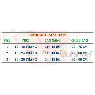 Tặng vòng hoa xinh) Váy Đầm Bé Gái Đáng Yêu BABIBOO - BGTK01