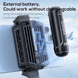 Bộ sạc kèm pin 2000mAh dành cho quạt tản nhiệt điện thoại Memo DL10