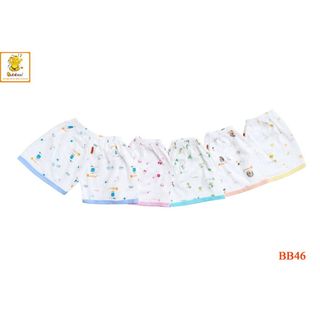 Quần sơ sinh ngắn 100% cotton viền màu in nhiều hình cute BABIBOO - BB46 giá sỉ